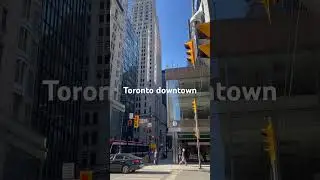 Toronto downtown #travelvlog #streetsoftoronto #travel #torontocitylife #torontostreets