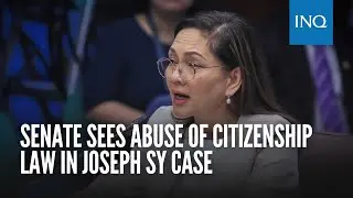 Senate sees abuse of citizenship law in Joseph Sy case