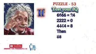 Maths Puzzle 53 | Only for Genius | Brain Test | Check your IQ | Reasoning Puzzles