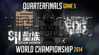 SHR vs EDG Game 5 Highlights Quarter-final | LoL World Championship 2014 Royal Club vs Edward Gaming