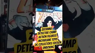 Zatanna with Detective Chimp Action Figures | McFarlane Toys DC Collectors Edition | Unboxing