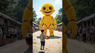 cute baby Faces Giant Scary Foam-Ball Cartoon | Cinematic Horror Short