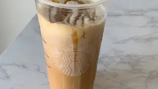 Starbucks Caramel Latte with Vanilla Sweet Cream Foam at Home