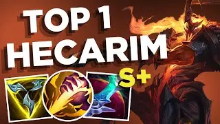 TOP 1 HECARIM PENTA KILL *Pure Domination*💨 - S16 Wild Rift Gameplay