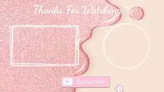 Outro Pink Art Template | No Text | FREE
