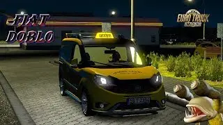 Мод Fiat Doblo 2018 Такси для Euro Truck Simulator 2 v1 28 x, 1 30 x