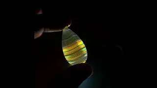Iris Agate Cabochon Pearshape Eia02