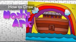 How to Draw Noah's Ark  ✝️ the Bible ✝️ Art for Kids 🎨  Frazier Tales 🎨