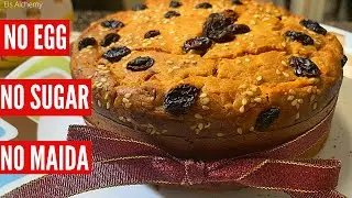 How to make Carrot Cake|Wheat Flour and Jaggery|Eggless CAKE|DATES CAKE