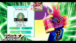 Level 80 Tornado Girl (Tatsumaki) Beating Trial 1 Extreme Mode | Showcase | All Star Tower Defense