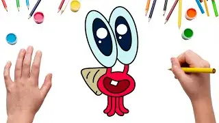 How to Draw a Funny Cartoon Crab 🦀🐚&ndash; Easy & Cute for Kids!