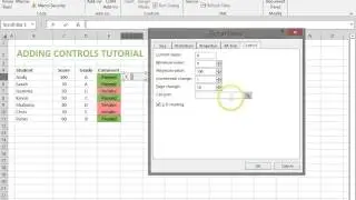 Scroll Bars  -- Microsoft Excel