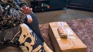 OMG HE FINALLY HERE ... BOX OPENING 