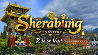 Visiting Sherabling Monastery | Two-Story Statue of Buddha | Bir-Billing