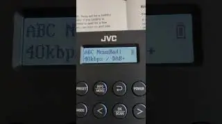 JVC DAB radio (XS-N2114BA) quick look [click 