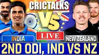 🔴 IND vs NZ, 2nd ODI, Cricket Live Match Today, Live Cricket Scores, Commentary 2nd Innings