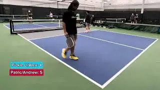 Playing against an ex-college baseball player (4.5 Pickleball)