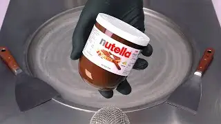 ASMR - how to turn Nutella to Ice Cream Rolls