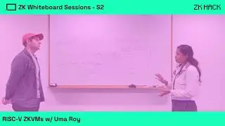 ZK Whiteboard Sessions - S2M4: RISC-V zkVMs with Uma Roy