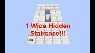 Minecraft 1.16: 1 Wide Hidden Staircase Tutorial!!! (java edition)