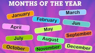 Kids Learning: Months of the Year 📅 | English Months Names