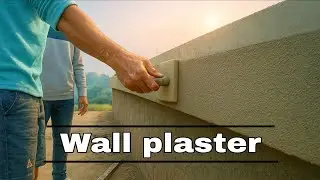 Aaj ka simple plaster design Wall plaster sand and cement mix  by Rakesh babu 