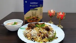 DAAWAT BIRYANI KIT/Dawat Hyderabadi biryani kit/Hyderabadi mutton biryani recipe/ Dawat basmati rice