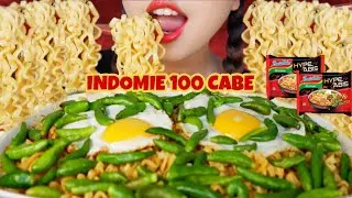 ASMR INDOMIE KUAH 100 CABE RAWIT 🔥 + TELOR CEPLOK | SEDERHANA TAPI NIKMAT DI KALA HUJAN MELANDA ♥️