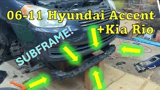 2006-11 Hyundai Accent Kia Rio Subframe Replacement