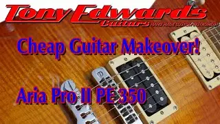 Cheap Guitar Makeover! Aria Pro II 350 (and P.A.F. Classic Custom Pickups)
