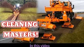 Impressive road shoulder cleaning, maintenance & excavation  technology! #Viral #technology #machine