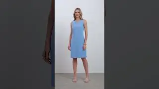 VESTIDO REGATA PENCE - COR: AZUL CENTAUREA #fashion #ootd #lookbook #moda #modafeminina