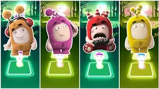 Oddbods Slick VS Oddbods Newt VS Oddbods Fuse VS Oddbods Bubbles - Tiles Hop Edm Rush🎶