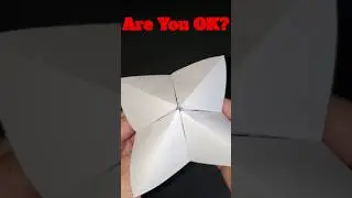 Are You OK? 😱  #fortuneteller #origami #paperlover #yesnogame #areyoualright #howareyou #heavenhell