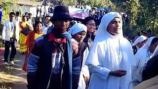 Procession, Eucharist.nongstoin Diocese,kaba la pynlong ha Nongjri wkh.