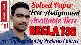 BEGLA 135 EM Solve assignment available here / BEGLA 135 assignment pdf file download