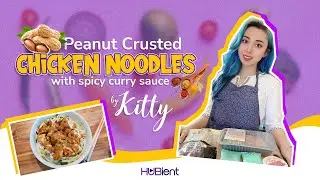 KITTY: Peanuts Crusted Chicken Noodles with Spicy Curry Sauce