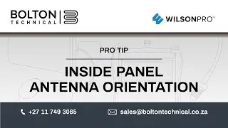Inside Panel Antenna Orientation | BoltonTechnical South Africa