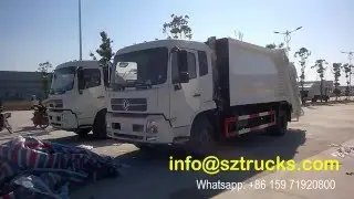 Totally 8 units DongFeng 14CBM garbage compactor truck for Myanmar tender