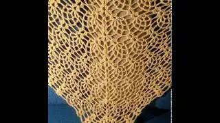 Crochet pineapple lacy triangle shawl (free pattern link included)
