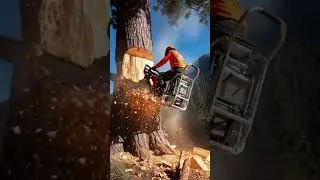 Super sharp chainsaw tool for cutting down trees #shorts