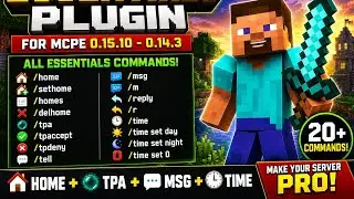 🔥 EssentialsPE Plugin For MCPE 0.15.10 - 0.14.3 | PocketMine API 2.0.0 |EssentialsPE Plugin #mcpe