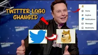 Twitter logo changed Blue Bird To doge coin | twitter logo is changed | twitter logo