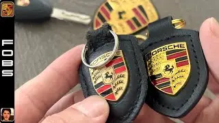 Брелок(и) с настоящим гербом Porsche против поддельного