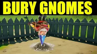 Fortnite BURY GNOMES Location! Bury Gnomes in Pleasant Park or Retail Row