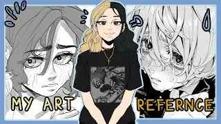 Drawing Dramatic Expressions | Studying Emotions Drawing (Using Manga as References)