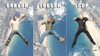 GTA 5 Characters Falling From the Sky (Lester, Tracey, & More)