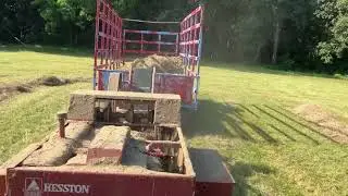 Baling late 1st cut with the White 