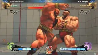 SSF4:  AGE SnakeEyez vs AGE Vangief - SF25th LA Qualifier Top 32