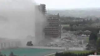 Tarfside Oval demolition in Glasgow on 20/09/2015